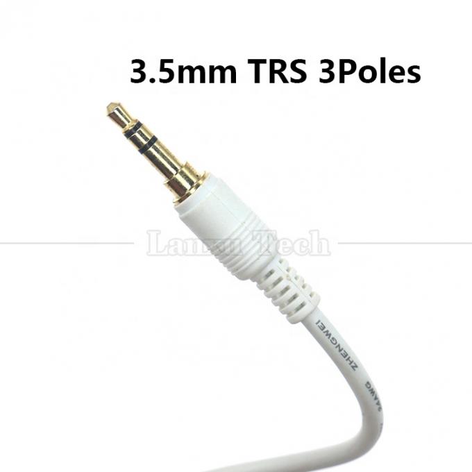Hochwertiges Gold Silberplattiert Männlich zu Männlich 3,5 mm TRS 3 Pole Stereo Jack Audio Erweiterungskabel 2