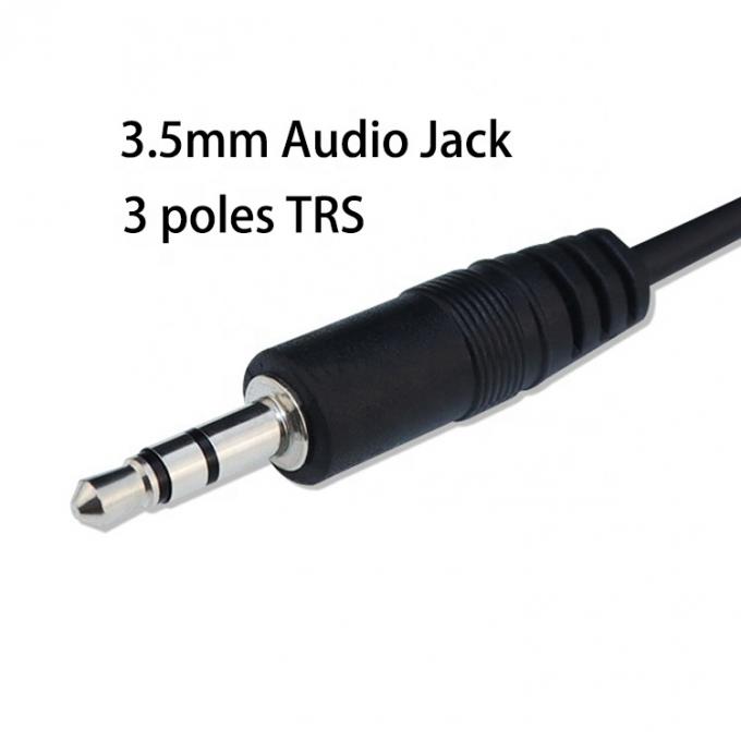 1m 3m 5m 3 Pole Trs Männlich zu weiblich 3,5mm Audio Jack Kabel 1