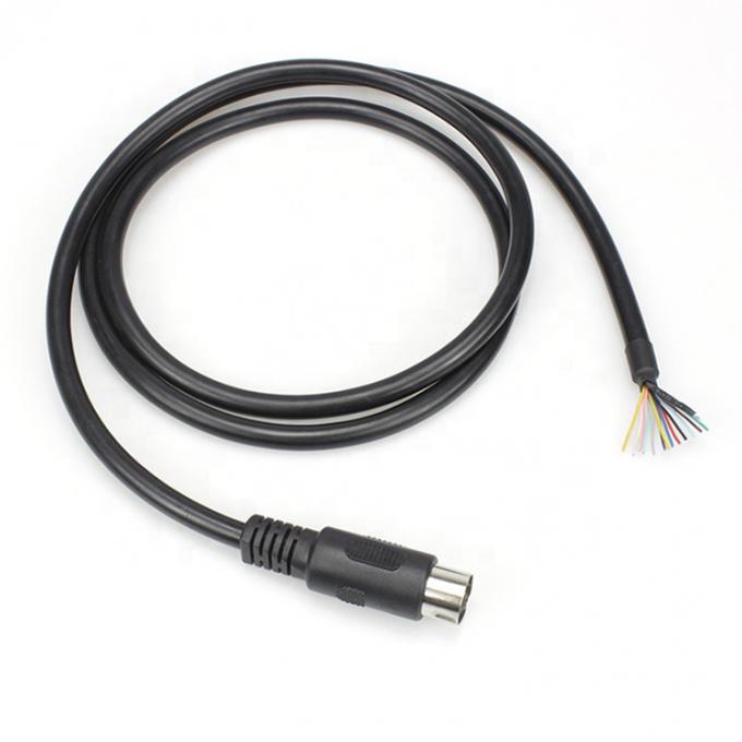 Custom 1M 2M Shield 13 PIN Din Anschluss zum offenen Draht Pigtail Kabel 0