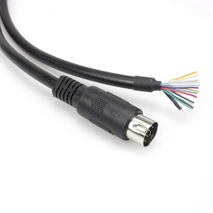 Custom 1M 2M Shield 13 PIN Din Anschluss zum offenen Draht Pigtail Kabel 2