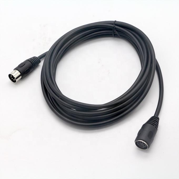 1M 3M 5M Schild Männlich zu weiblich 7 PIN-DIN-Anschluss MIDI-Verlängerungskabel 0