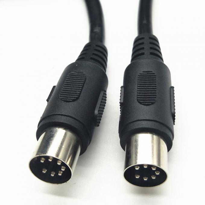 Maßgeschneiderte vollständig vernetzte männliche zu männlichen weiblichen 7-Pin-Din Midi-Kabel 5