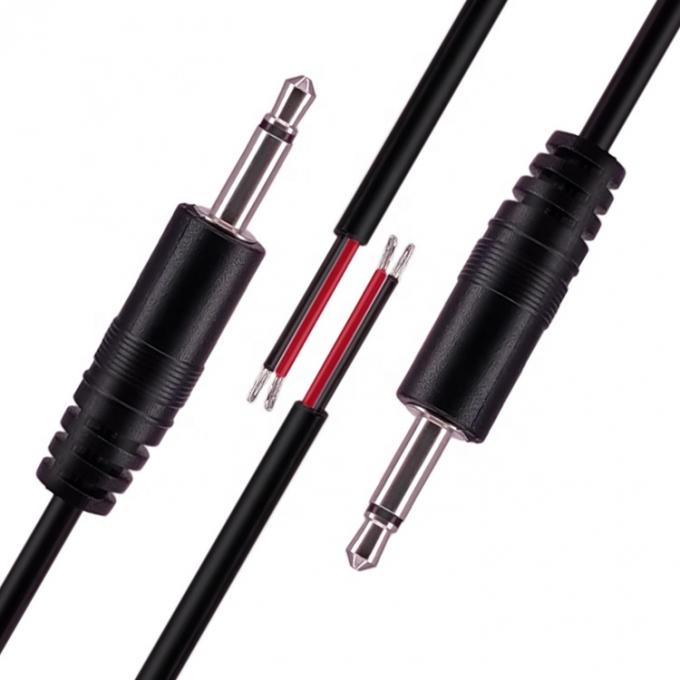 3.5mm 2 Stangen TS Audio Mono Jack Männlich Stecker zu nackten Drähten Offenes Ende Kabel 2