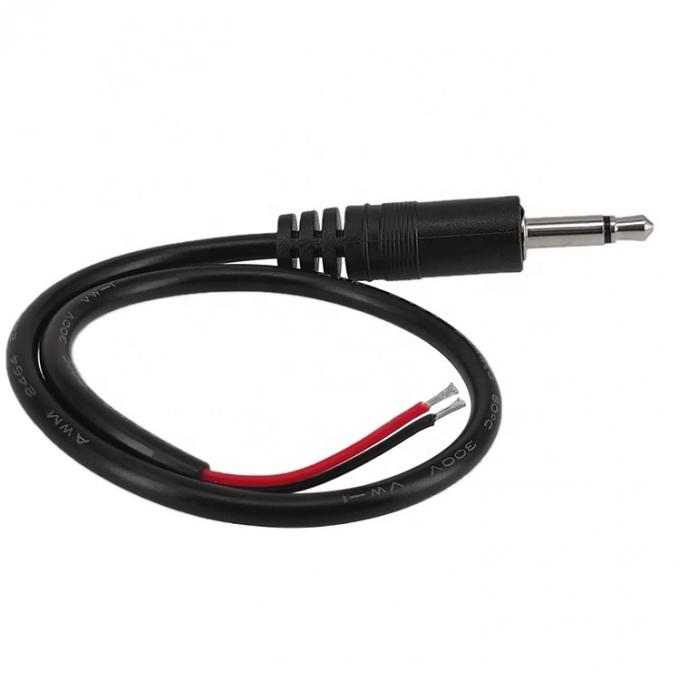 3.5mm 2 Stangen TS Audio Mono Jack Männlich Stecker zu nackten Drähten Offenes Ende Kabel 4