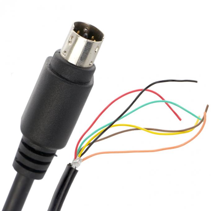 Anpassung 6 7 8 PIN MINI DIN bis Pigtail Offene Zinndrahtkabel 0