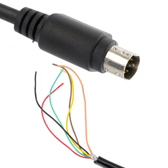 Anpassung 6 7 8 PIN MINI DIN bis Pigtail Offene Zinndrahtkabel 1