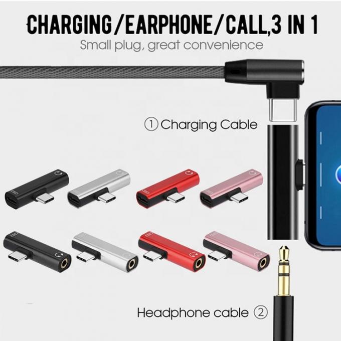 2 in 1 USB Typ C bis 3,5 mm Jack PD Ladekopfhörer Audio Adapter 1