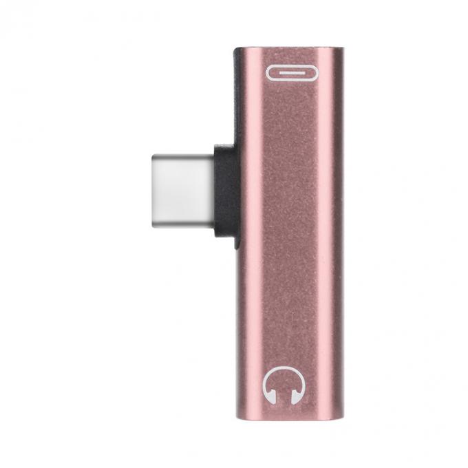 2 in 1 USB Typ C bis 3,5 mm Jack PD Ladekopfhörer Audio Adapter 6