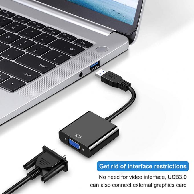 Multi Display Video Converter USB 3.0 zu VGA Adapter für PC Laptop Monitor Projektor HDTV 4