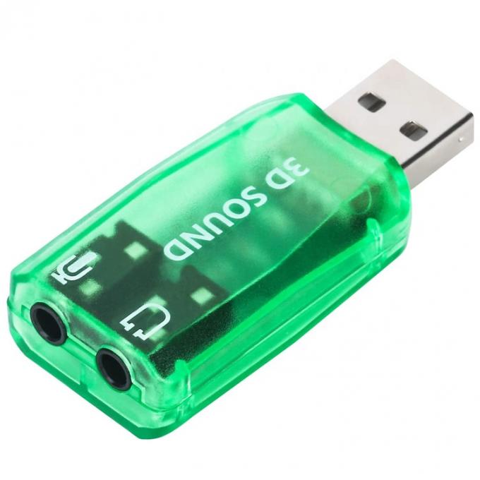 Plug and Play 5.1 externes 3D-Mikrofon Stereo Studio Audio USB-Schnittstelle Soundkartenadapter mit 3,5 mm Kopfhörer 3