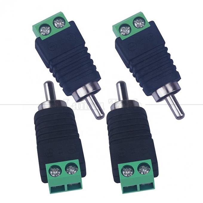 RCA weiblich männlich zum Schraubterminal AV Phono solderless Plug Wire Connector Converter Audio Adapter 0