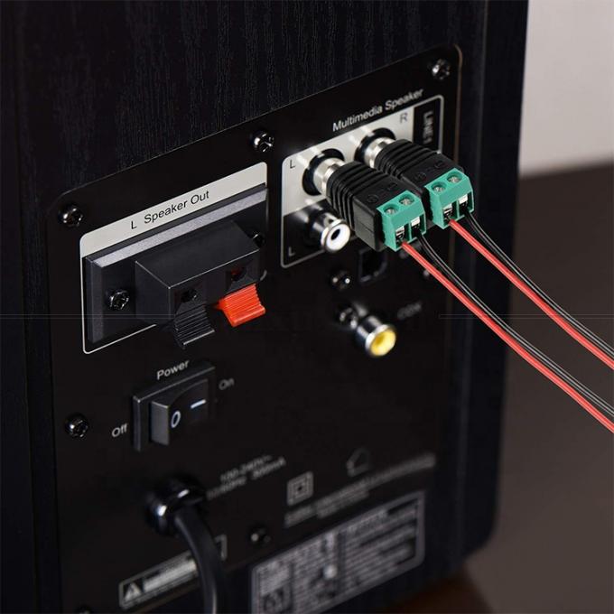 RCA weiblich männlich zum Schraubterminal AV Phono solderless Plug Wire Connector Converter Audio Adapter 4