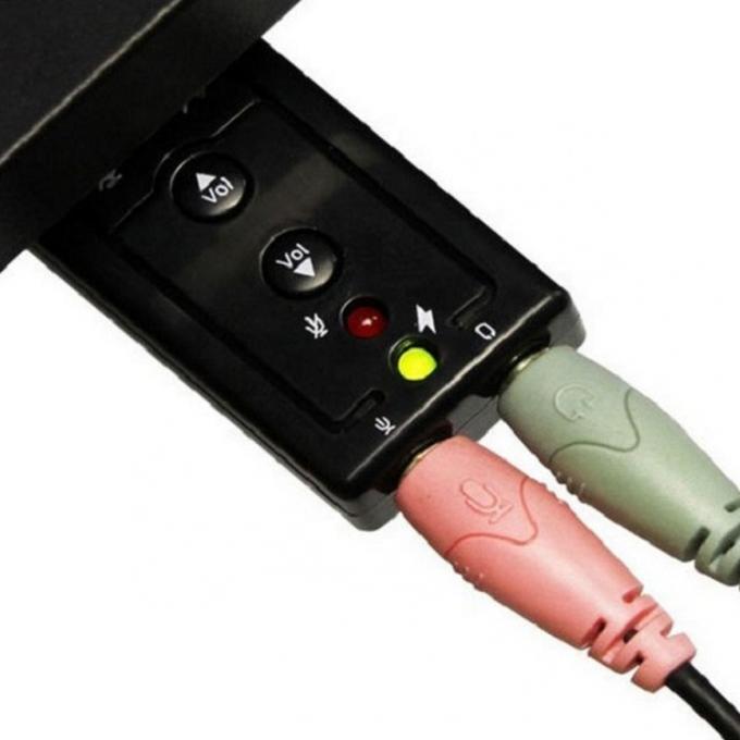 Plug and Play Audio Mic Studio USB-Auswärtiger Soundkartenadapter 4