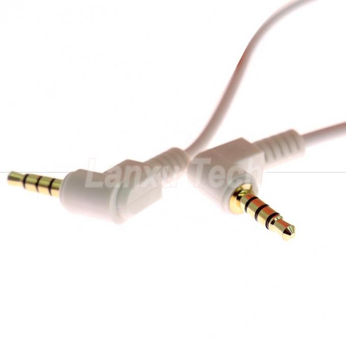 90 Grad Winkel Männlich auf Männlich 3,5 mm 3 4 Pole TRS TRRS Mono Mikrofon Stereo Audio Jack Patch Adapter Kabel für Kopfhörer 1
