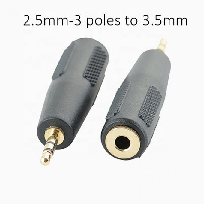 3 Stangen TRS Jack Männlich-Fraulich 2,5 bis 3,5 Audio Adapter 0
