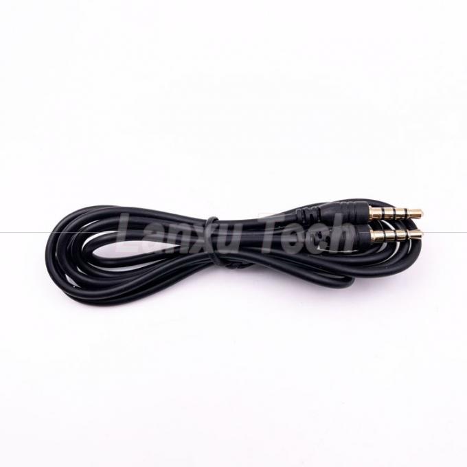 Stock Männlich auf Männlich 3,5 mm 4 Pole Stereo Jack Mikrofon Audioverlängerungskabel für Kopfhörer Computer Lautsprecher 4
