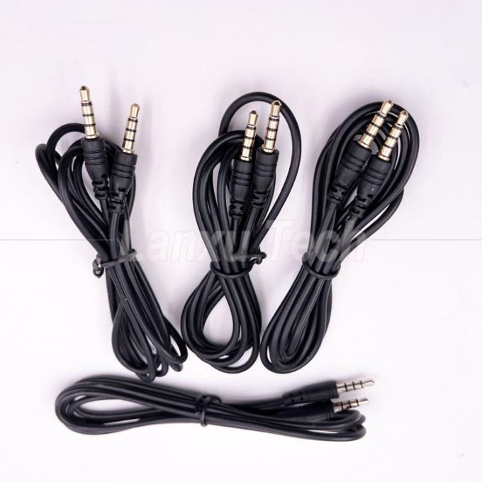 Stock Männlich auf Männlich 3,5 mm 4 Pole Stereo Jack Mikrofon Audioverlängerungskabel für Kopfhörer Computer Lautsprecher 2