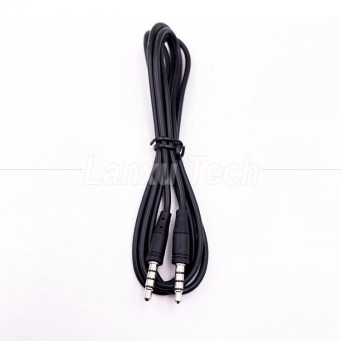 Stock Männlich auf Männlich 3,5 mm 4 Pole Stereo Jack Mikrofon Audioverlängerungskabel für Kopfhörer Computer Lautsprecher 3