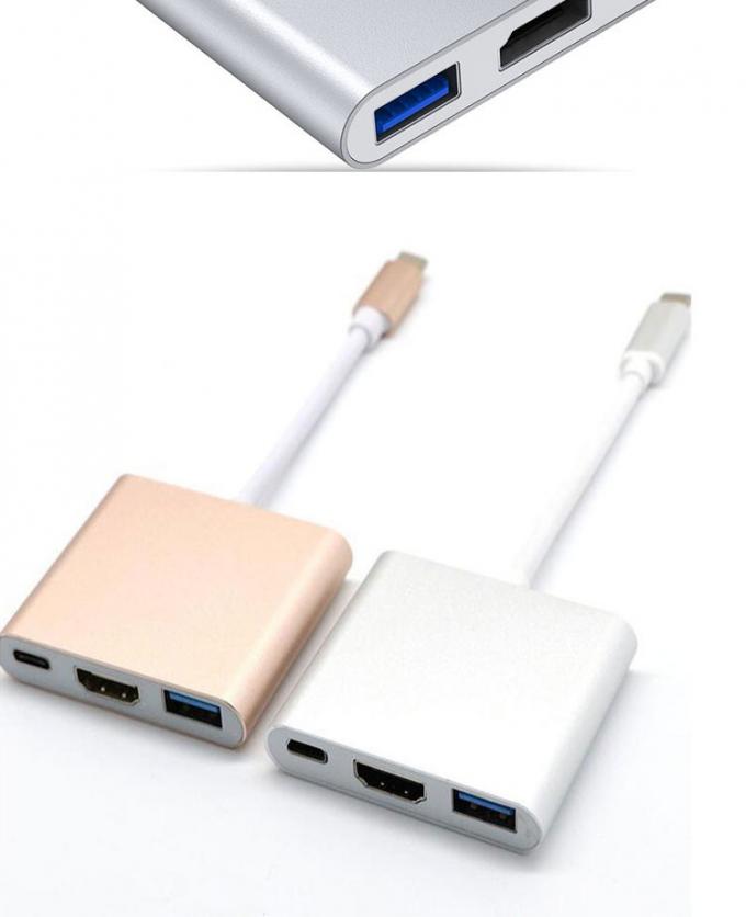 3 in 1 PD Ladevorrichtung 4K 1080P USB Typ C OTG Docking Station Hub Adapter 6