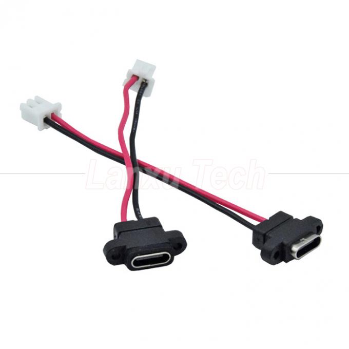 Wasserdichtes USB Typ C Weibliche Steckdose zu 2 Pin 4 Pin PH 2.0 XH 2.54 SH1.0 VH ZH MX-Anschlusskabel 3