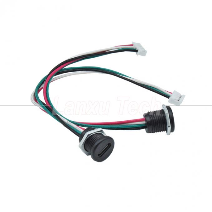 Wasserdichtes USB Typ C Weibliche Steckdose zu 2 Pin 4 Pin PH 2.0 XH 2.54 SH1.0 VH ZH MX-Anschlusskabel 5