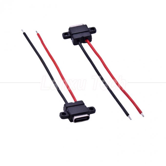 Wasserdichtes USB-Solder Typ C, weibliche Steckdose, Drahtkabel für Laptop-Drucker 1