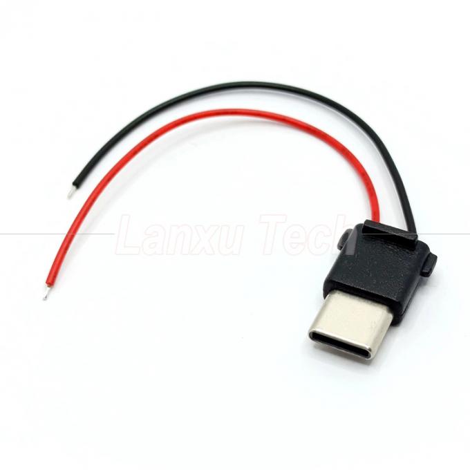 USB-Typ C 2-Stift-Männlich-Stecker-Anschlusskabel für Telefon-Stromversorgung 2