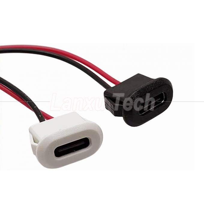 Wasserdichtes USB-Kabel mit zwei Stiften, weibliche Steckdose, für Leuchtenfahrzeuge 3