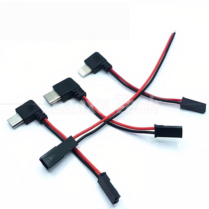 90 Grad Rechtswinkel USB 8 Pin Micro Typ C bis JST SYP Steckkabel für Motorradfahrer Magnettelefonhalter 1