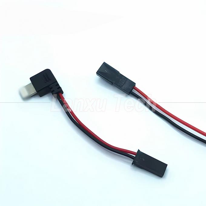 90 Grad Rechtswinkel USB 8 Pin Micro Typ C bis JST SYP Steckkabel für Motorradfahrer Magnettelefonhalter 4