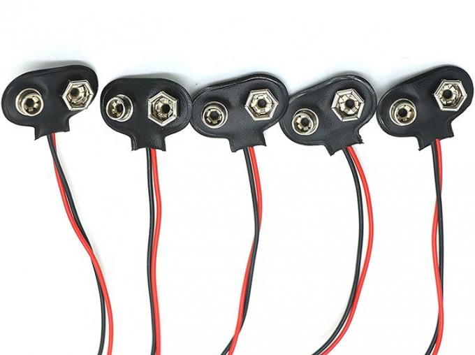 9V Batterie-Snap-Clip-Anschluss zu Gleichstrom-Mann 5,5x2,1 mm Fass-Jack-Stromkabel für Batteriehalter 3