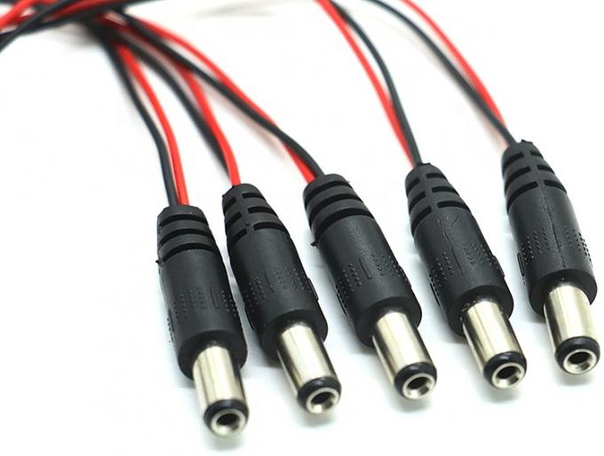 9V Batterie-Snap-Clip-Anschluss zu Gleichstrom-Mann 5,5x2,1 mm Fass-Jack-Stromkabel für Batteriehalter 4
