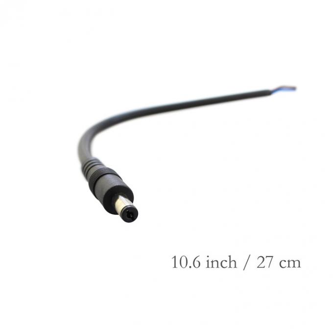DC 2.1x5.5mm Männlich-Weiblich Steckdose Fass-Anschluss zum offenen DC Pigtail Stromkabel 3