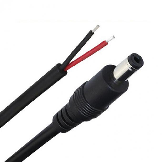 DC 2.1x5.5mm Männlich-Weiblich Steckdose Fass-Anschluss zum offenen DC Pigtail Stromkabel 2