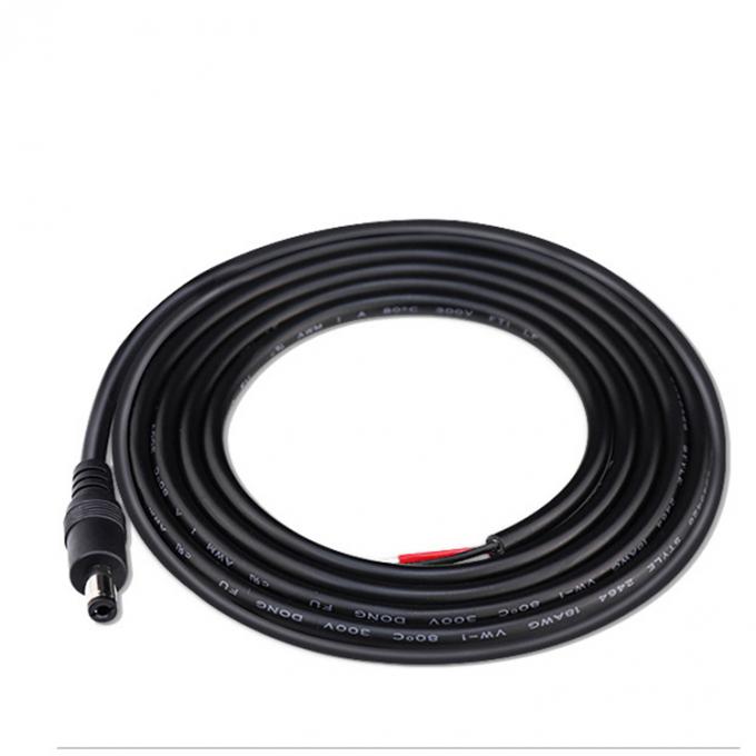 DC 2.1x5.5mm Männlich-Weiblich Steckdose Fass-Anschluss zum offenen DC Pigtail Stromkabel 7