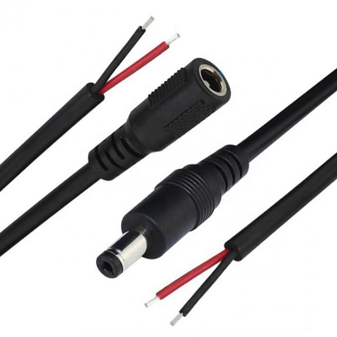 12V Gleichspannungs-Fass Jack 5,5x2,1mm 5,5x2,5mm 3,5x1,35mm Männlich Weiblich Steckdose zum offenen Pigtail Gleichspannungskabel 7