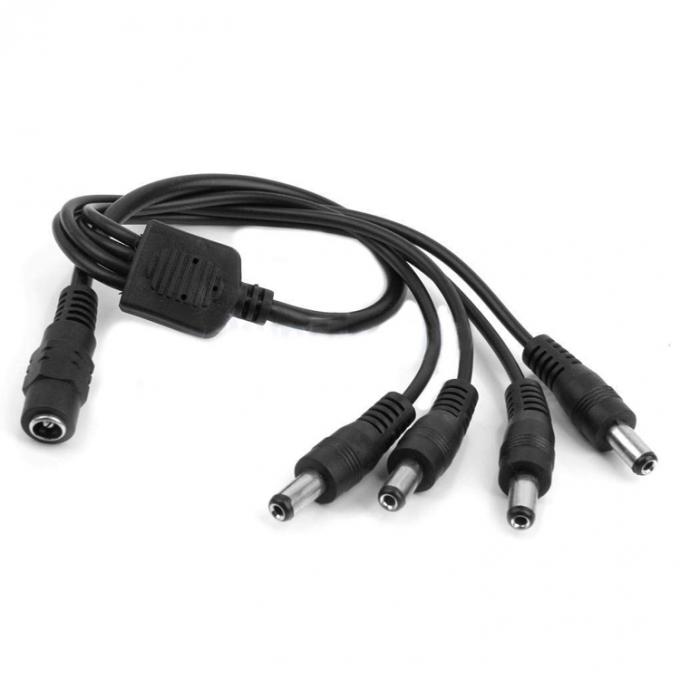 1 bis 4 Wege 1 Weiblich bis 4 Männlich 5,5x2,1 mm Gleichspannungsspalterkabel für CCTV-Kamera LED 1