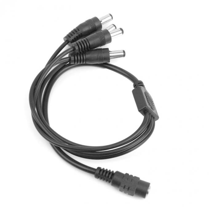 1 bis 4 Wege 1 Weiblich bis 4 Männlich 5,5x2,1 mm Gleichspannungsspalterkabel für CCTV-Kamera LED 3