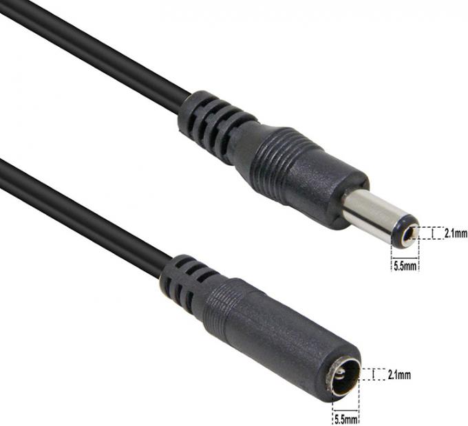 1M 2M 3M Männlich auf weiblich 5.5X2.1mm DC Jack Stromversorgung Erweiterung Ladekabel für CCTV Kamera Led Strip 5