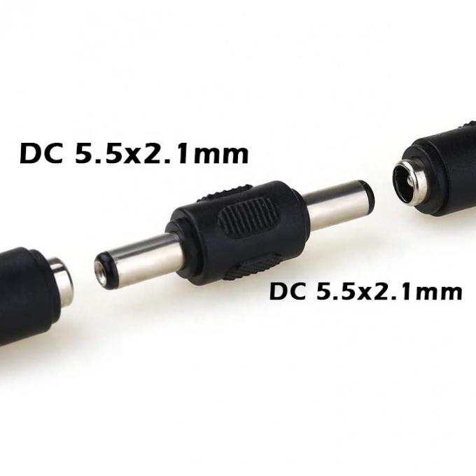 12V 24V Männlich Weiblich 2,1x5,5mm 2,5x5,5mm Gleichstrom-Bahlen Jack-Stromanschluss-Adapter 5