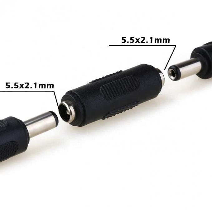 12V 24V Männlich Weiblich 2,1x5,5mm 2,5x5,5mm Gleichstrom-Bahlen Jack-Stromanschluss-Adapter 3