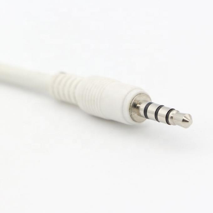 Benutzerdefiniertes weißes 3,5 mm TRRS Audio DC Jack zu JST 2,0 mm 2,54 mm Pitch Connector Assembly Kabel 1