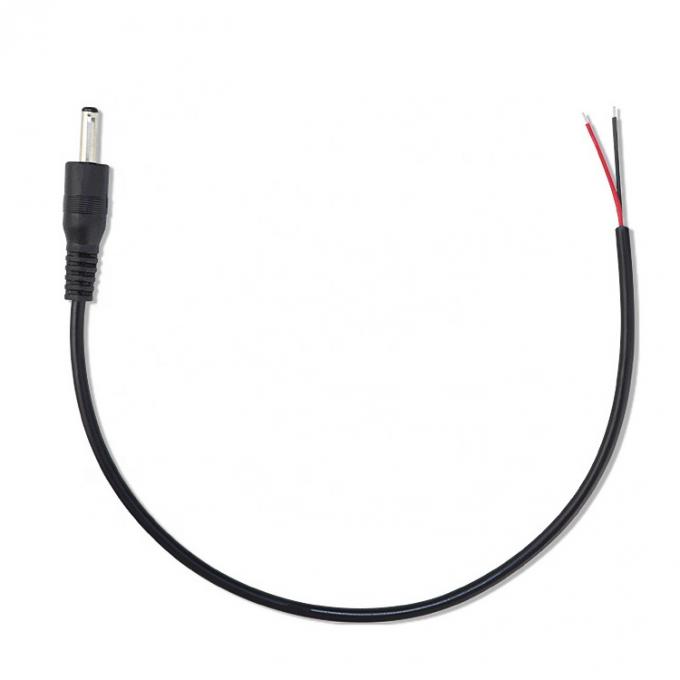 DC Barrel Jack Männlich 3,5x1,35mm bis Stripped Tined Wire Pigtail Bare End Kabel 1