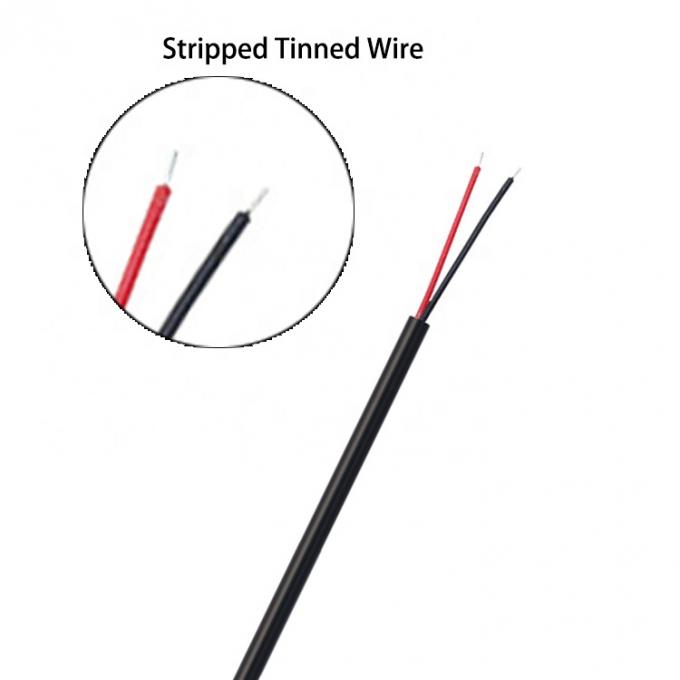 Anpassung 90 Grad Winkel DC Fass Jack Männlich 3,5x1,35mm bis Stripped Zinndraht Pigtail Bare End Kabel 4
