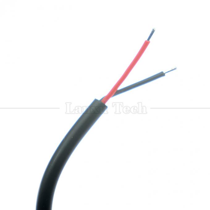 angepasste DC-Frauen-Fass-Jack-Stecker 5,5x2,1mm-Anschluss zum geöffneten Tin-Pigtail-Drahtkabel für Led-Licht 6