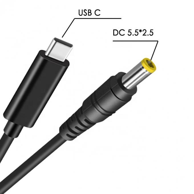 60W 20V 3A USB Typ C PD Aufladen zu DC Jack Stromadapterkabel für Laptop 1