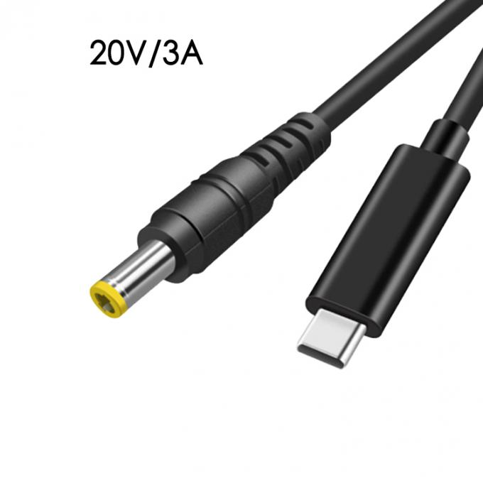60W 20V 3A USB Typ C PD Aufladen zu DC Jack Stromadapterkabel für Laptop 2