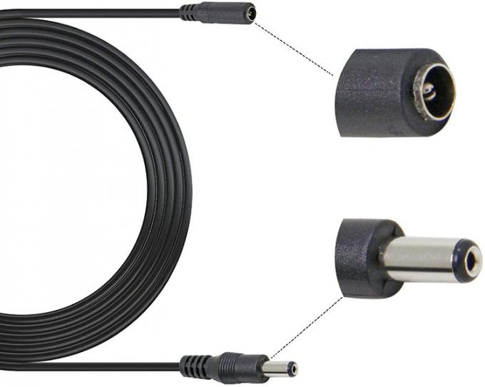 KUSTOM 1m Mann zu Frau Mann zu Mann 2,1x5,5 mm Gleichstromverlängerungskabel 3