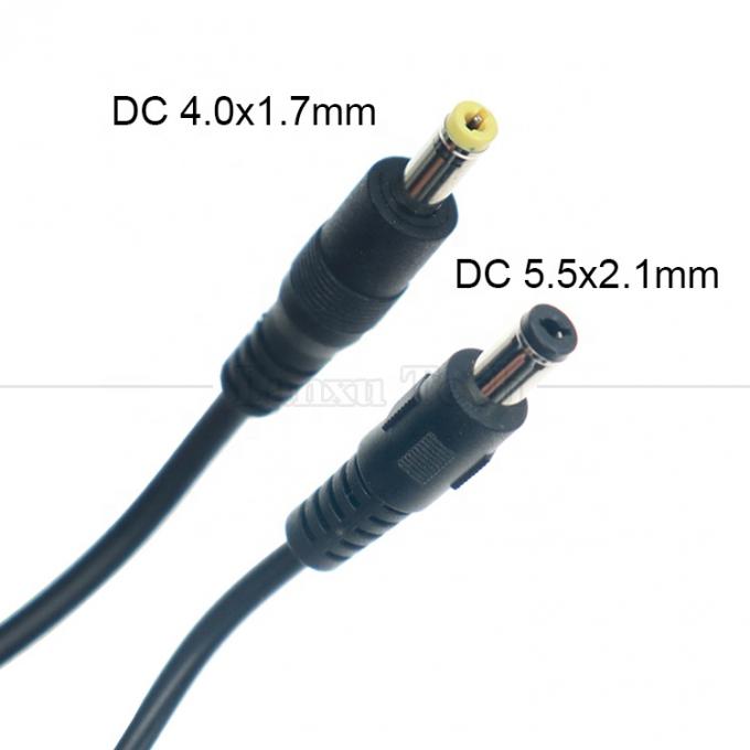 Hochwertiges 18 20 22 24 26 28 AWG 5,5x2,1 mm Männlich bis 4,0x1,7 mm Jack Männlich Gleichstromversorgung Ladeverlängerungskabel 3