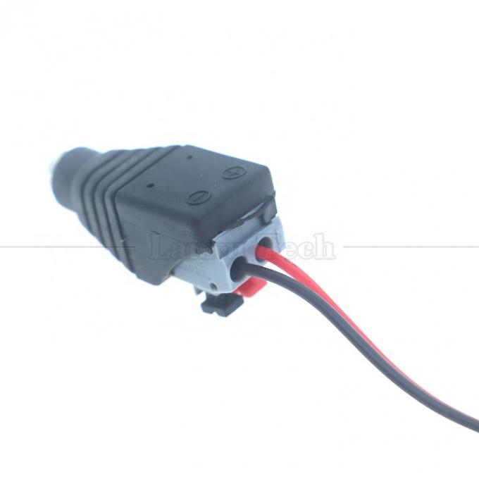 5V 12V Lötloser Druckknopf DC 5,5*2,1mm Männlicher weiblicher Fass Jack zu 2p Drähte Kabel Kabelanschluss für LED-Streifenkamera 2